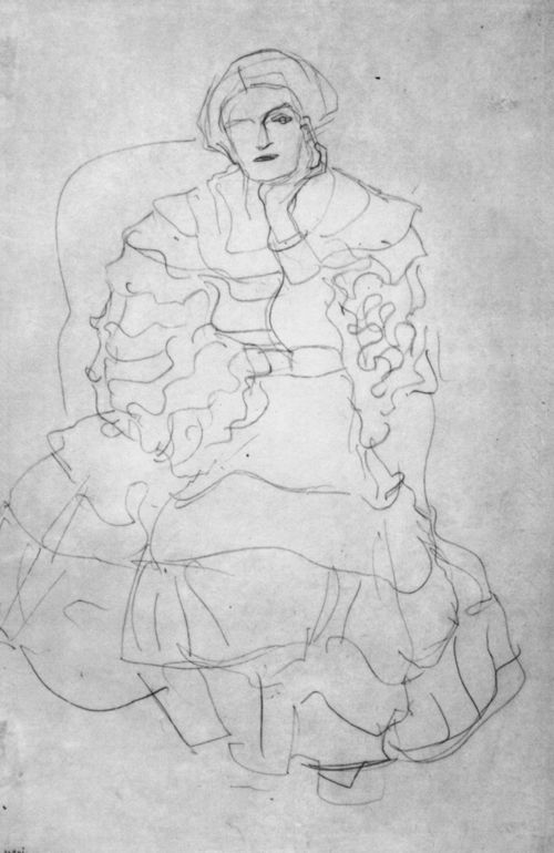 Klimt, Gustav: Sitzende Dame im Lehnstuhl