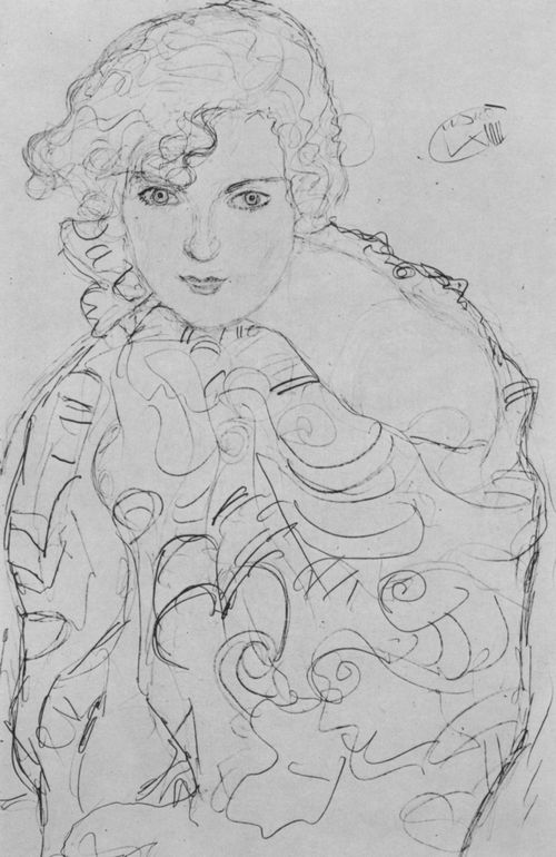 Klimt, Gustav: Brustbild einer Frau