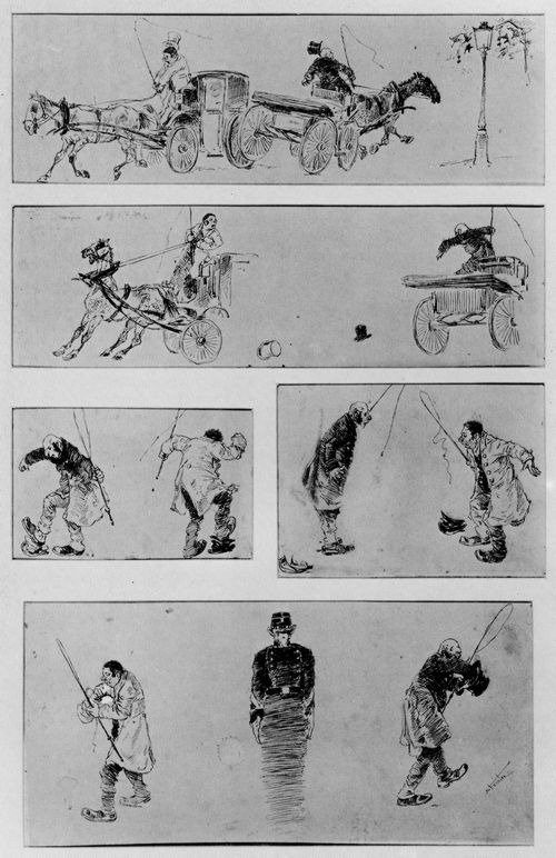 Steinlen, Theophile Alexandre: Zwei Kutscher