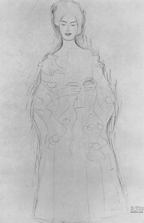 Klimt, Gustav: Lesendes M�dchen