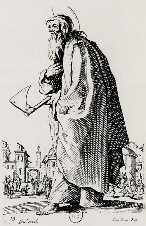 Callot, Jacques: Folge der »Apostel«, Hl. Thadd�us