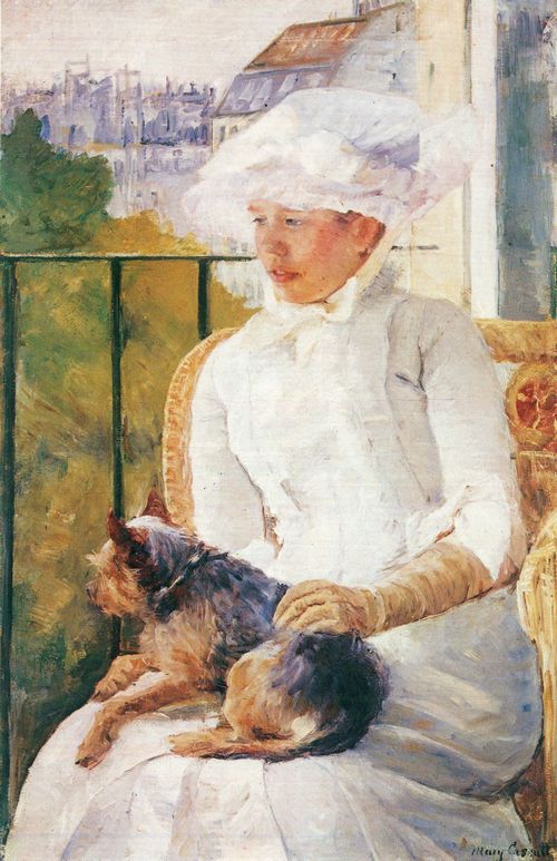 Cassatt, Mary: Frau mit Hund