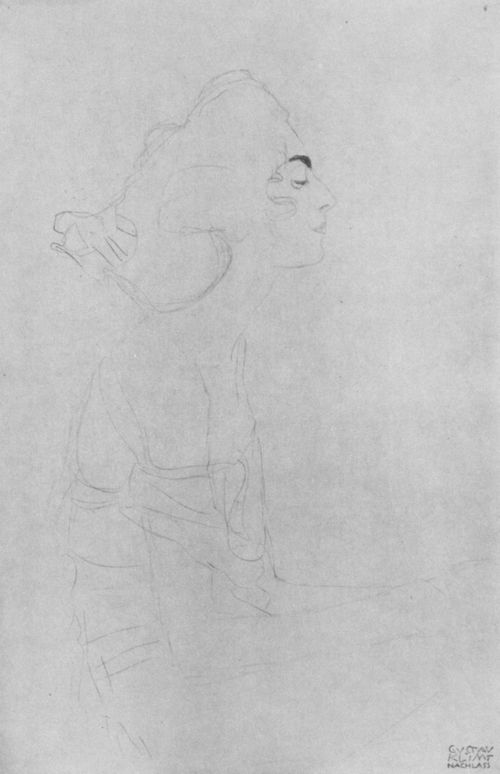 Klimt, Gustav: Sitzende im Profil