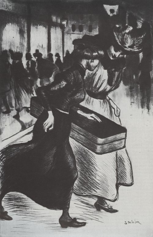 Steinlen, Theophile Alexandre: Fu�g�ngerinnen