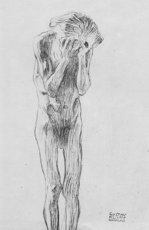 Klimt, Gustav: Stehender m�nnlicher Akt
