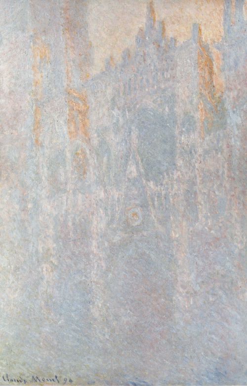 Monet, Claude: Die Kathedrale von Rouen in lichtem Nebel