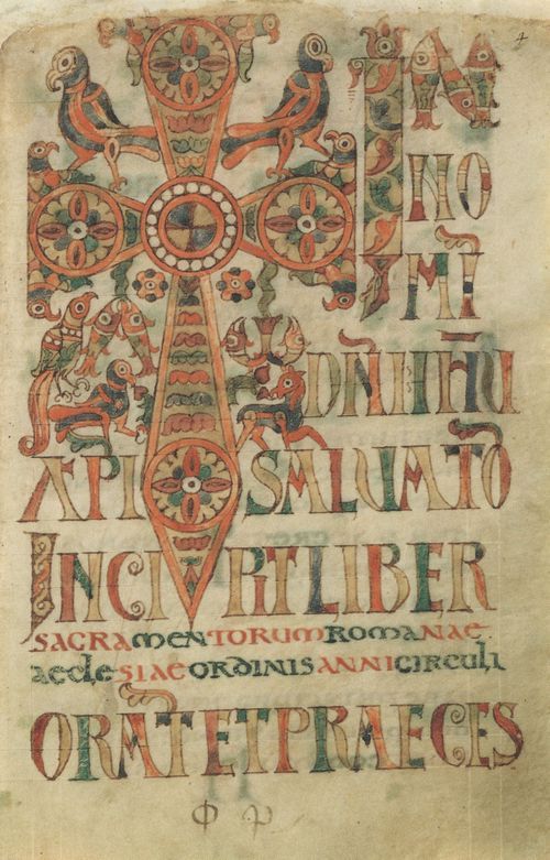 Unbekannter Buchmaler des Vatikans: Fragment aus dem »Sacramentarium Gelasium«