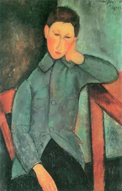 Modigliani, Amedeo: Junge in blauer Jacke (II)