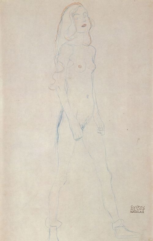 Klimt, Gustav: Schreitender M�dchenakt