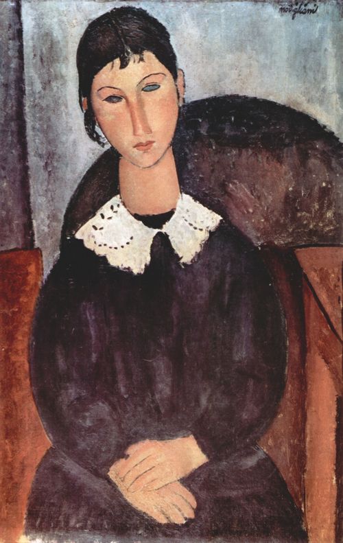 Modigliani, Amedeo: Elvira mit wei�em Kragen