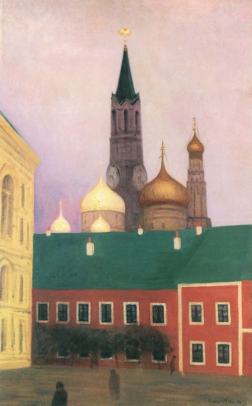 Vallotton, F�lix: Ansicht des Kreml in Moskau
