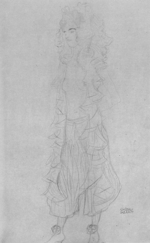 Klimt, Gustav: Halbakt eines M�dchens in Hosen