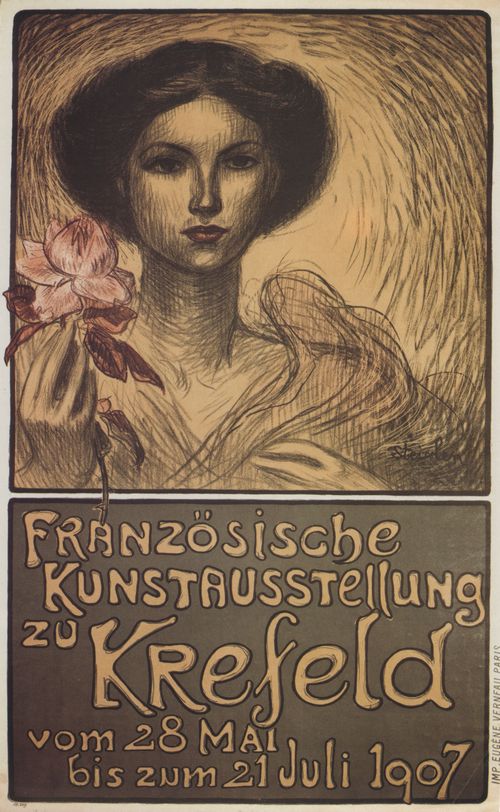Steinlen, Theophile Alexandre: Franz�sische Kunstausstellung zu Krefeld