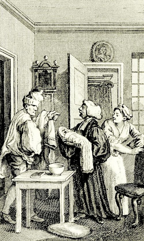 Hogarth, William: Illustration zu dem Roman »Tristram Shandy« von Laurence Sterne, Frontispiz
