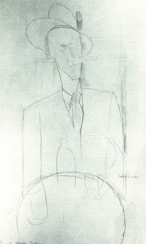 Modigliani, Amedeo: Bildniszeichnung Blaise Cendrars