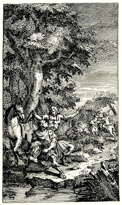 Hogarth, William: Titelillustration zu Sir Charles Cotterells �bersetzung der »Cassandra« von La Calpren�de, Frontispiz zu Band I