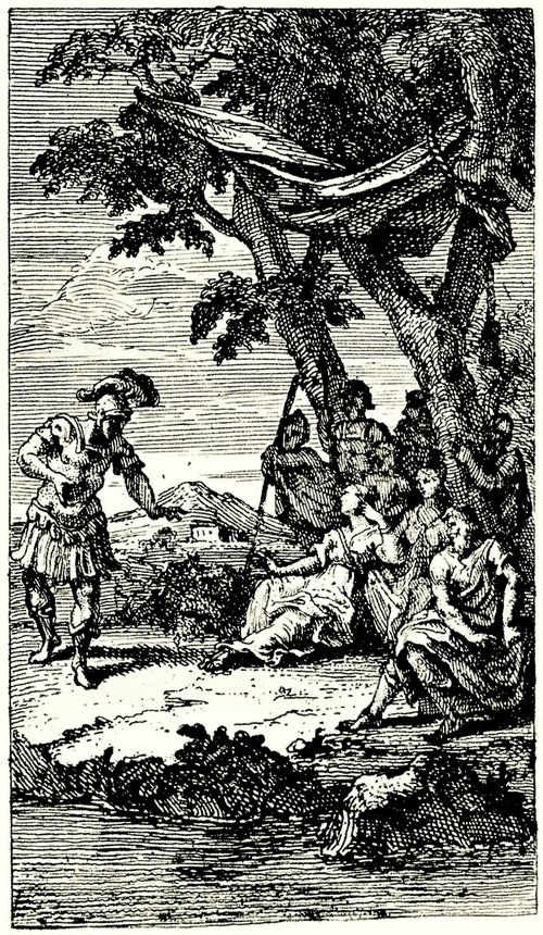 Hogarth, William: Titelillustration zu Sir Charles Cotterells �bersetzung der »Cassandra« von La Calpren�de, Frontispiz zu Band IV