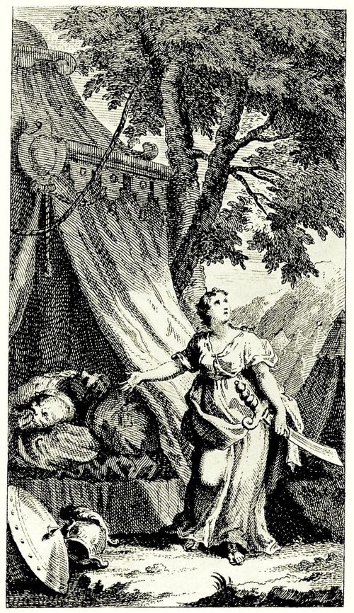 Hogarth, William: Frontispiz zu William Huggins Oratorium »Judith«