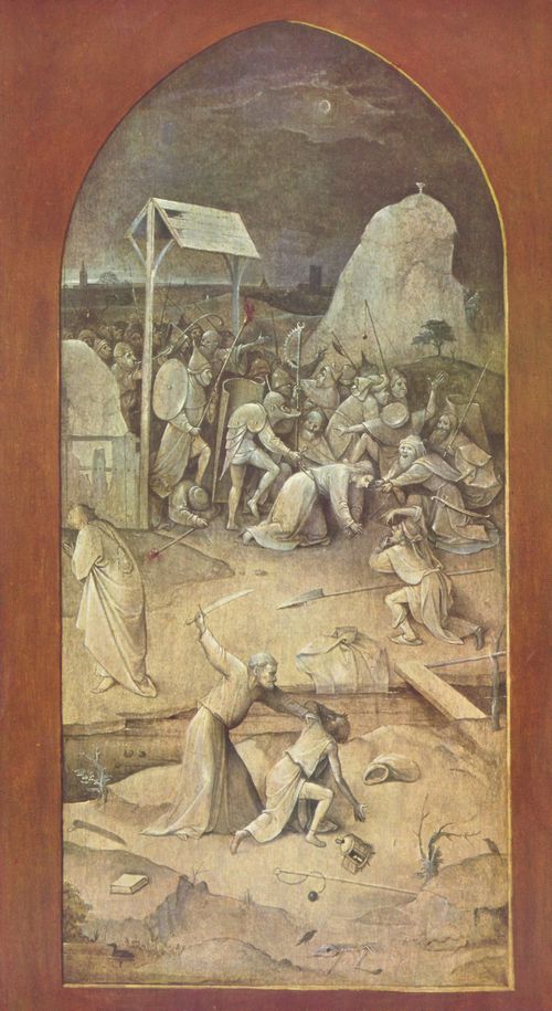 Bosch, Hieronymus: Antoniusaltar, Triptychon, linker Au�enfl�gel: Gefangennahme Christi