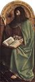 Eyck, Jan van: Genter Altar, Altar des Mystischen Lammes, obere rechte Haupttafel, Szene: Thronender Johannes der T�ufer