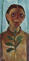 Modersohn-Becker, Paula: Die Malerin mit Kamelienzweig (Selbstportr�t)