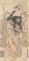 Okumura Toshinobu: Der Schauspieler Arashi Wakano in der Rolle eines Blumenm�dchens