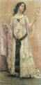 Corinth, Lovis: Bildnis Charlotte Berend im wei�en Kleid