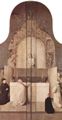Bosch, Hieronymus: Epiphanie-Triptychon, Au�enseiten der Fl�gel (geschlossener Zustand): Die Messe mit dem Hl. Papst Gregor I. und Stifter und dessen verstorbenen Vater sowie Christus mit den Materwerkzeugen