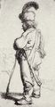 Rembrandt Harmensz. van Rijn: Pole mit Stock und S�bel