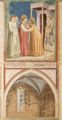 Giotto di Bondone: Fresken in der Arenakapelle in Padua, Szene: Heimsuchung und perspektivische Chorkapelle