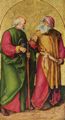 D�rer, Albrecht: Dreik�nigsaltar, linker Fl�gel, Szene: Josef und Joachim