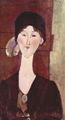 Modigliani, Amedeo: Portr�t der Beatrice Hastings vor einer T�r