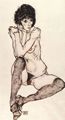 Schiele, Egon: Sitzender weiblicher Akt