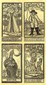 D�nischer Holzschneider von 1790: Aufklebebilder f�r Buchumschl�ge