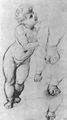 Raffael: Sch�ne G�rtnerin, Studie des Jesusknaben