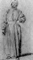 Watteau, Antoine: B�rtiger Perser, stehend