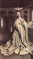 Eyck, Jan van: Genter Altar, Altar des Mystischen Lammes, rechter Au�enfl�gel, mittlere �u�ere Szene: Jungfrau der Verk�ndigung