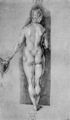 D�rer, Albrecht: Weiblicher Akt, R�ckenfigur