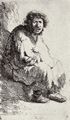 Rembrandt Harmensz. van Rijn: Auf einem Erdh�gel sitzender Bettler