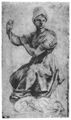 Raffael: Sala di Constantino, Studie f�r »Silvester I«, Allegorie der Fides
