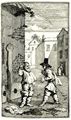 Hogarth, William: Kleine Illustration zu Samuel Butlers »Hudibras«, Hudibras und Ralpho im Streitgespr�ch