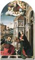 Palmezzano, Marco (und Gehilfen): Die Verk�ndigung mit einer Stadt am Meer [1]