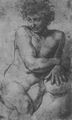 Raffael: Psyche-Loggia, Studie, Sitzender J�ngling