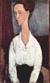 Modigliani, Amedeo: Portr�t der Lunia Czechowska mit wei�er Bluse