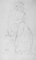 Klimt, Gustav: Sitzender Halbakt