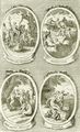 Hogarth, William: Illustration zu Dr. William Kings »Pantheon«, Bacchus und sein Gefolge, Herkules, Pan und sein Gefolge, Flora