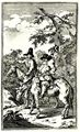Hogarth, William: Kleine Illustration zu Samuel Butlers »Hudibras«, Hudibras begibt sich auf die Reise