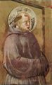Giotto di Bondone: Fresken in der Kirche San Francesco in Assisi, Szene: Die Erscheinung in Arles, Detail