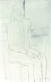 Modigliani, Amedeo: Sitzender Mann