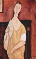 Modigliani, Amedeo: Portr�t der Lunia Czechowska mit F�cher
